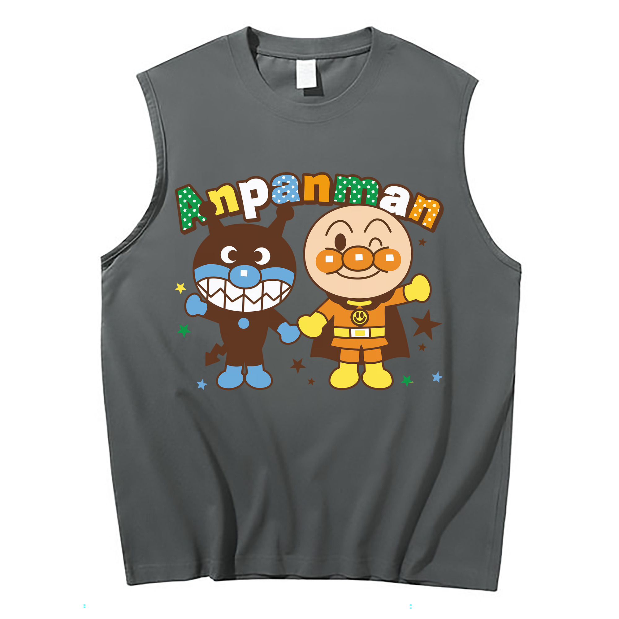 （画像用） アンパンマン Anpanman コットン100％タンクトップ（フロントプリント）